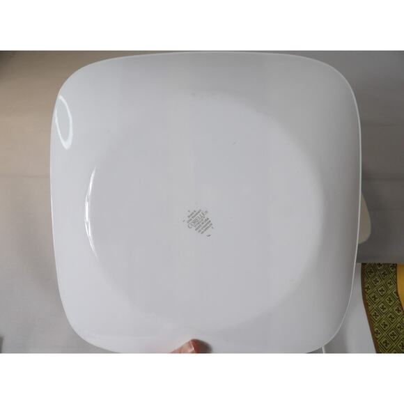 Corelle Bamako Square Dinner Plates Mediterranean Set of 4 Red Gold Green - Picture 7 of 9